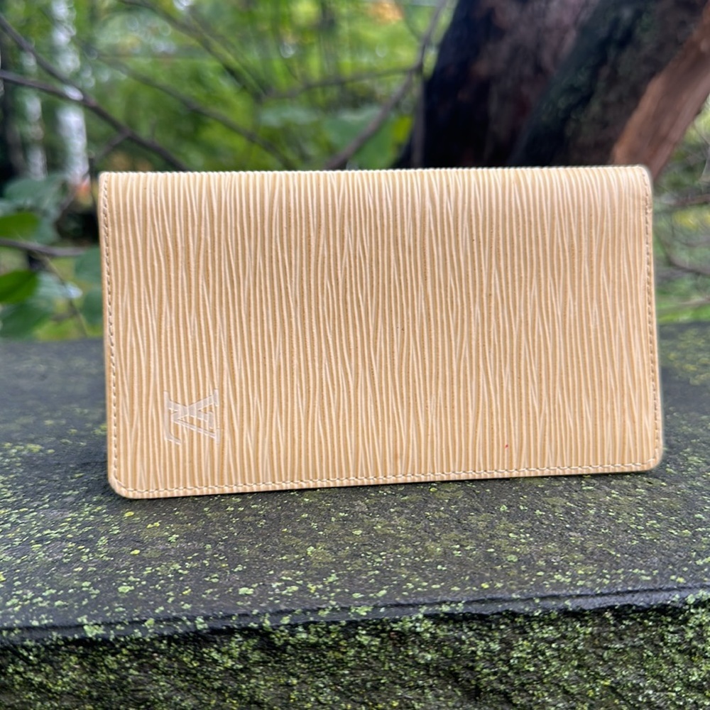 Louis Vuitton Epi Yellow Checkbook Holder